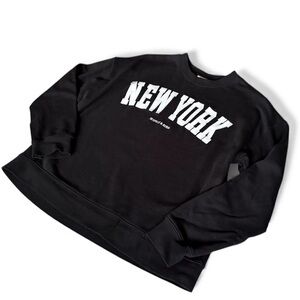 New Scotch and Soda women's sweatshirt New York size L black/white 100% cotton